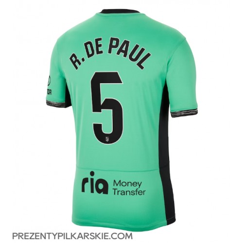 Stroje piłkarskie Atletico Madrid Rodrigo De Paul #5 Koszulka Trzeciej 2023-24 Krótki Rękaw